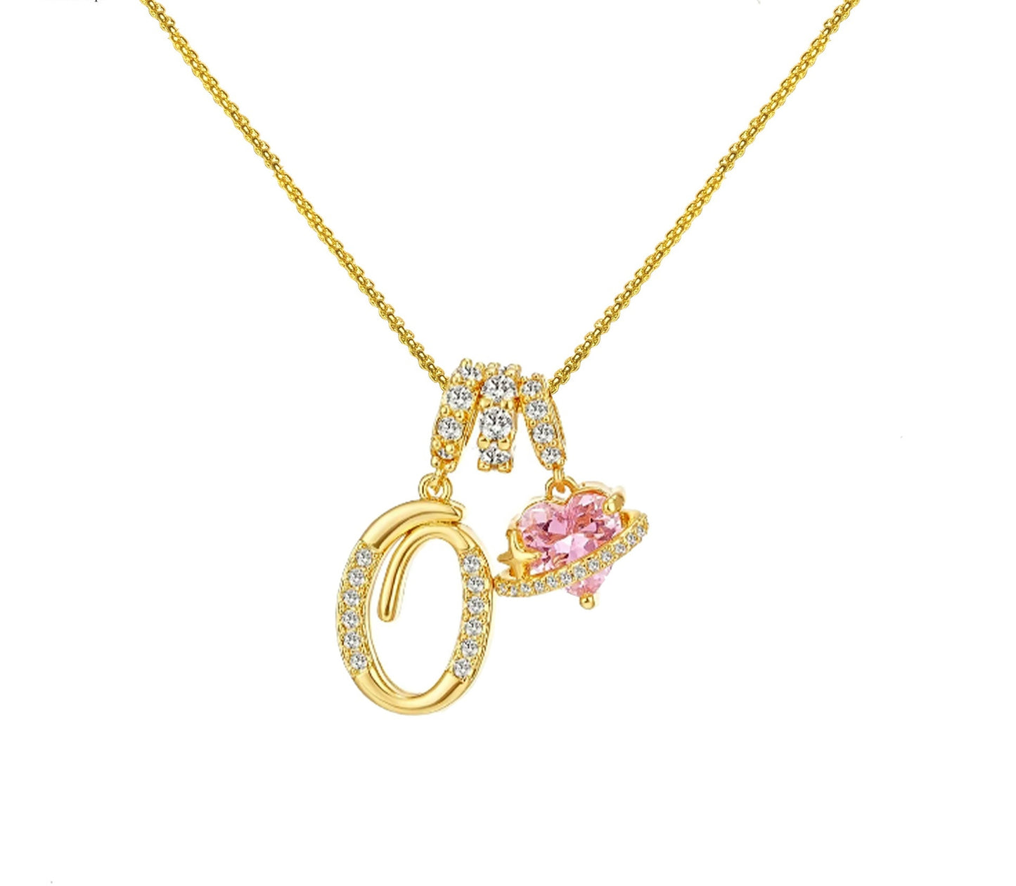 Dopamine 26 English Letter Necklace Copper