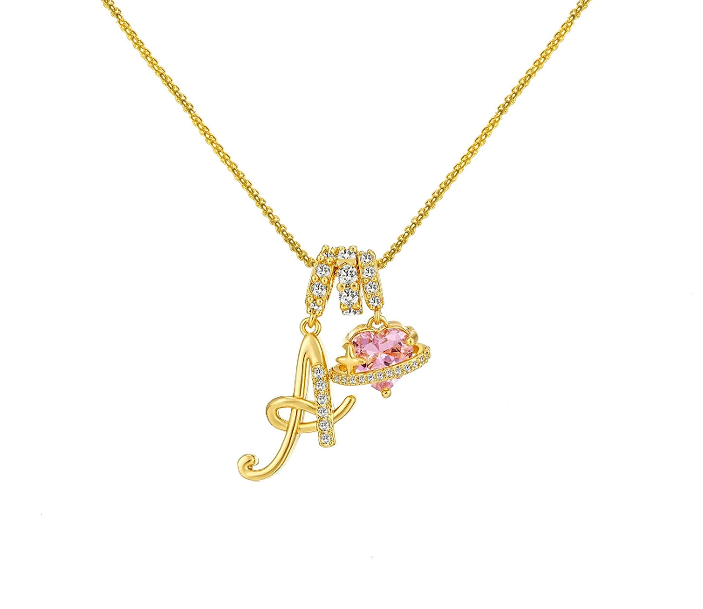 Dopamine 26 English Letter Necklace Copper