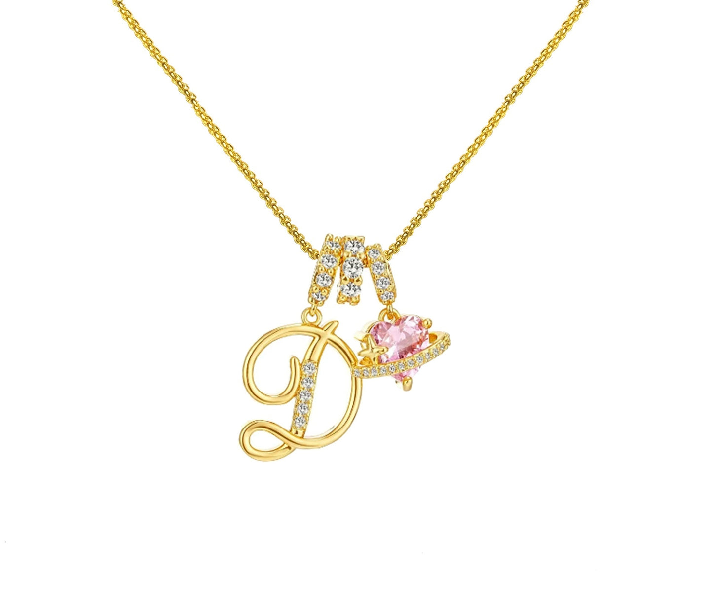Dopamine 26 English Letter Necklace Copper