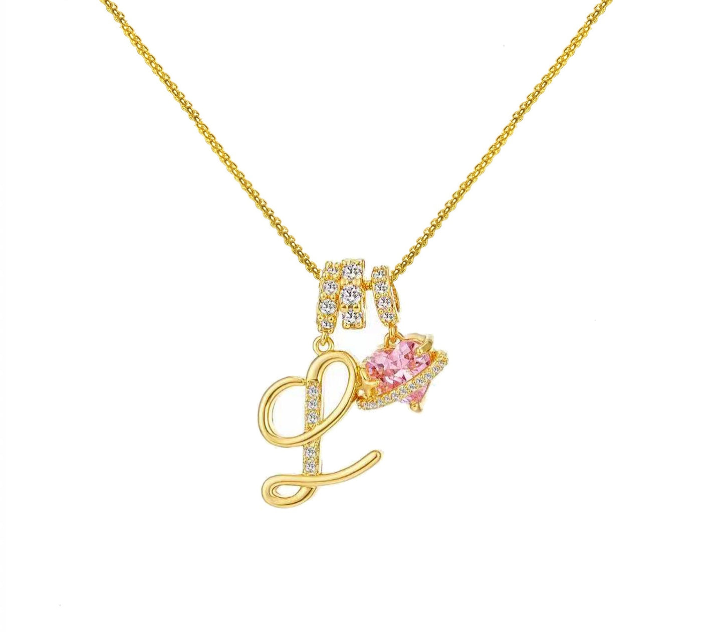 Dopamine 26 English Letter Necklace Copper