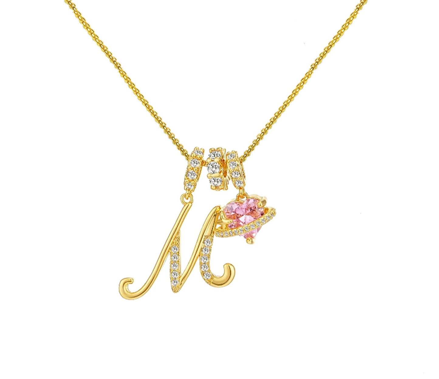 Dopamine 26 English Letter Necklace Copper