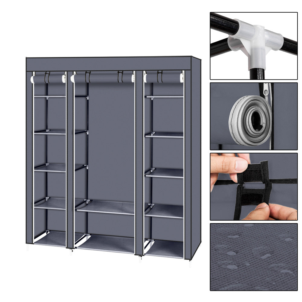 Clothes Closet Wardrobe Storage Organizer Non-Woven And Easy To Assemble
