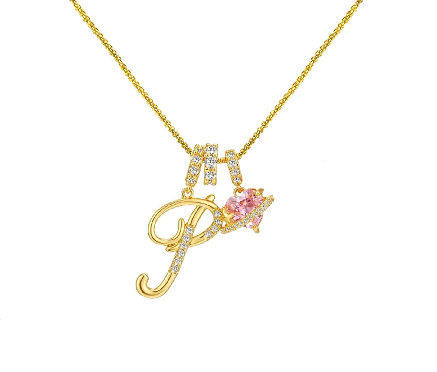 Dopamine 26 English Letter Necklace Copper