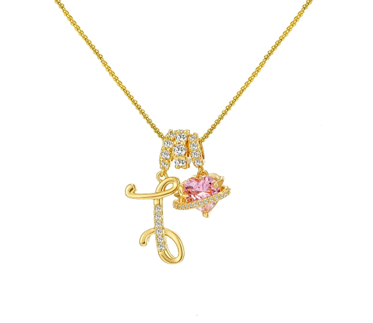 Dopamine 26 English Letter Necklace Copper