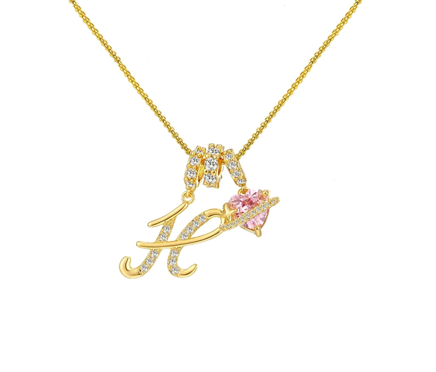 Dopamine 26 English Letter Necklace Copper