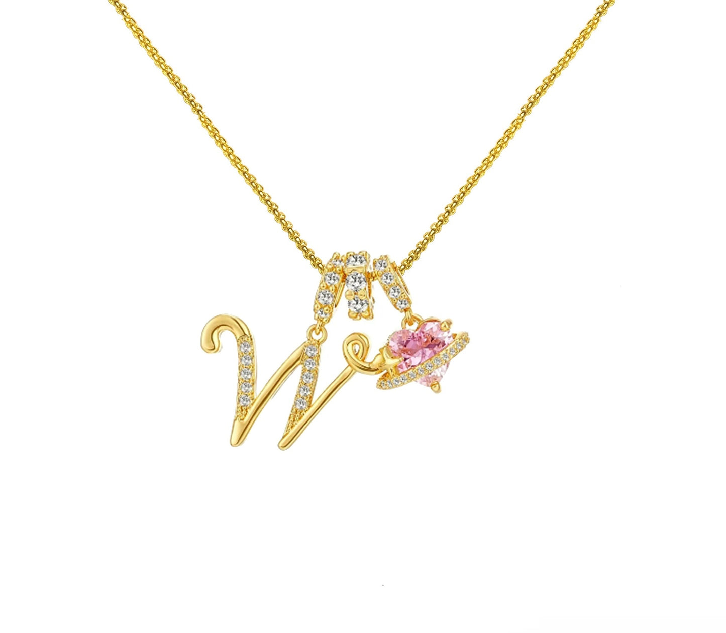 Dopamine 26 English Letter Necklace Copper