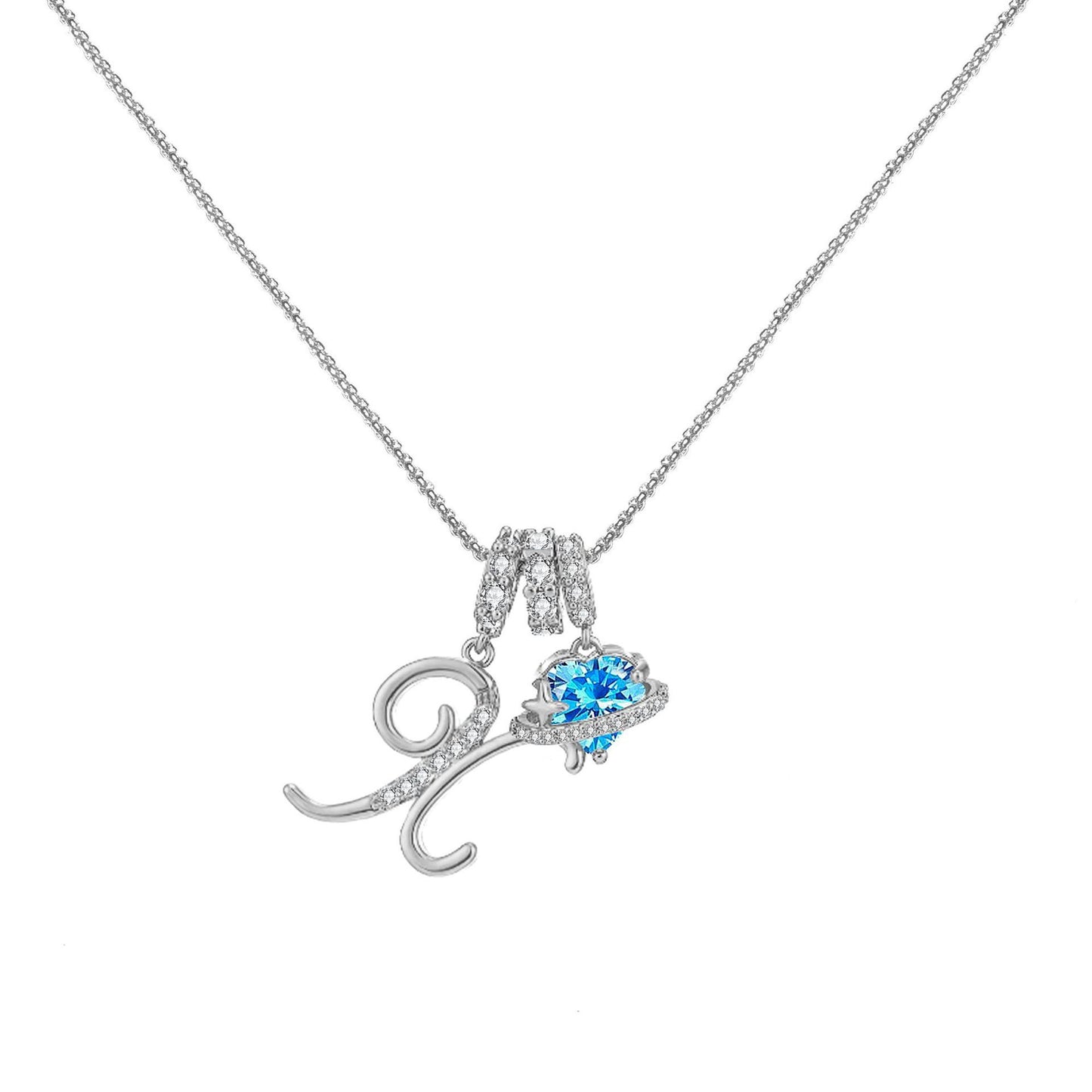 Dopamine 26 English Letter Necklace Copper