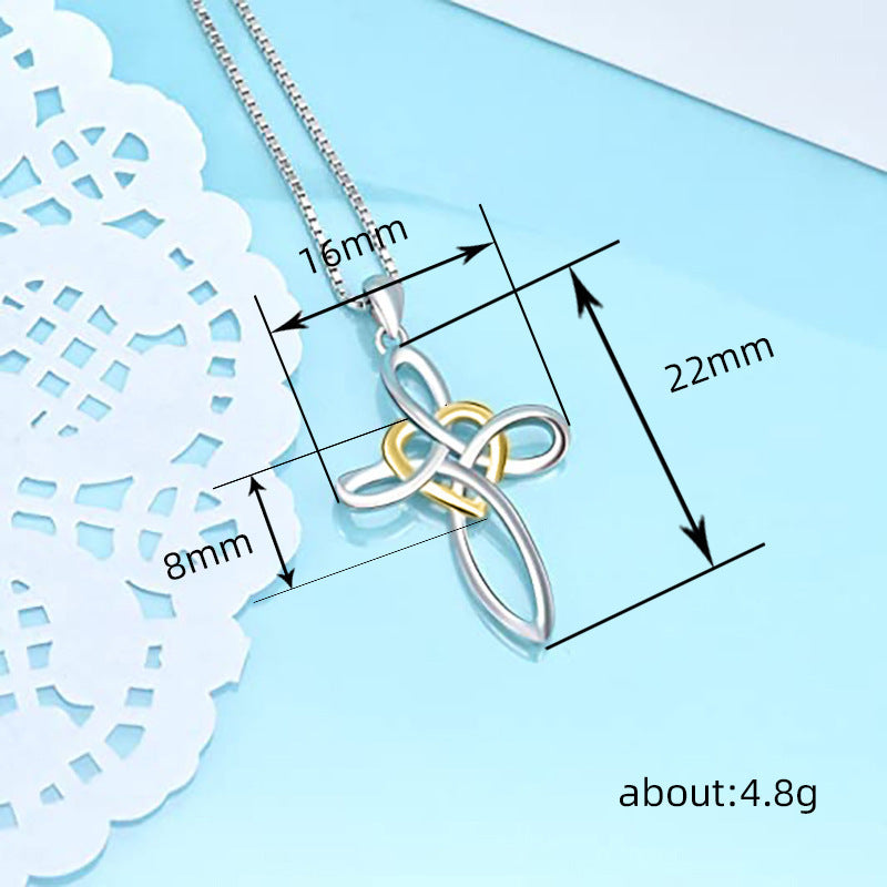Simple Cold Style Necklace Chinese Knot Women