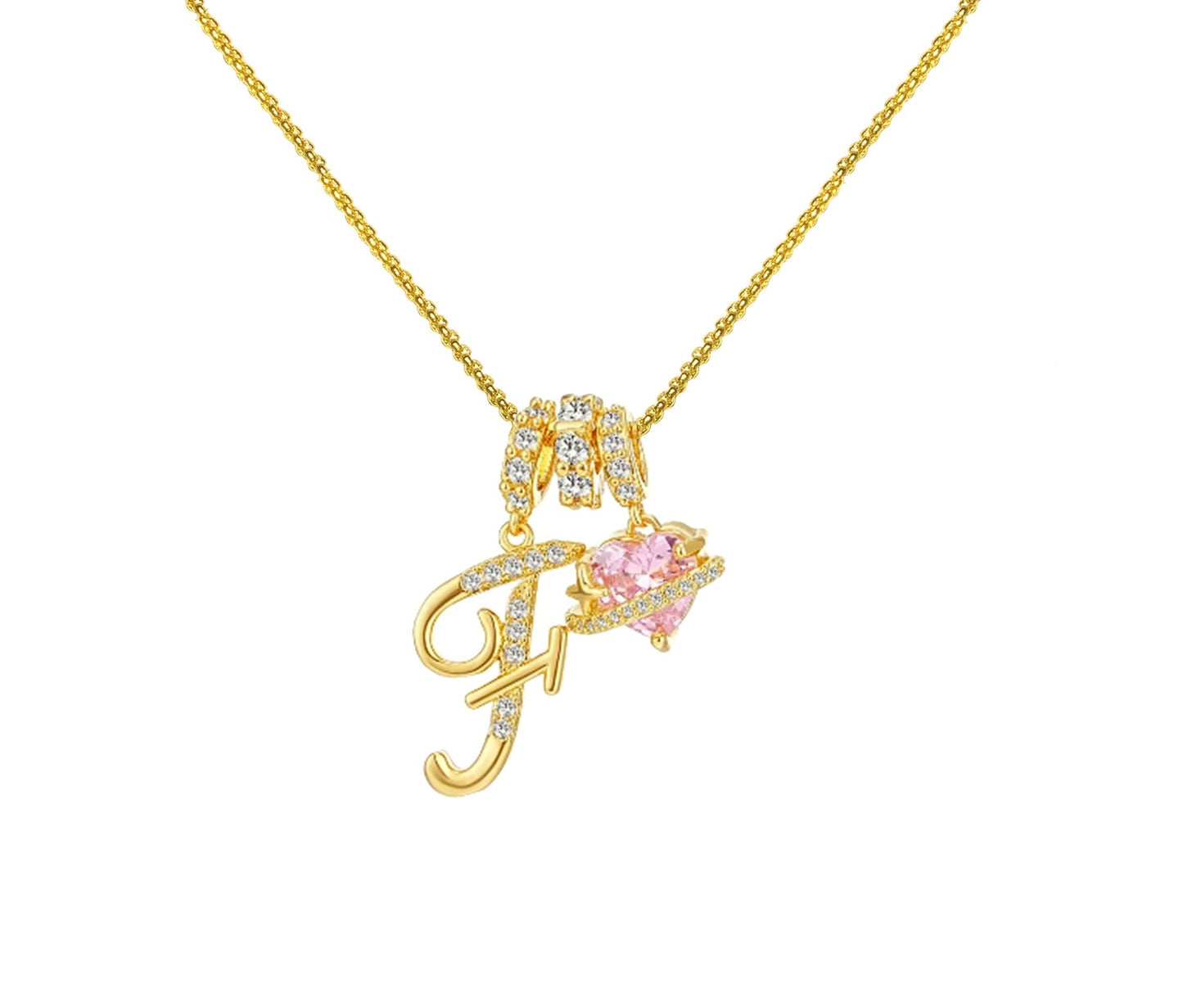 Dopamine 26 English Letter Necklace Copper