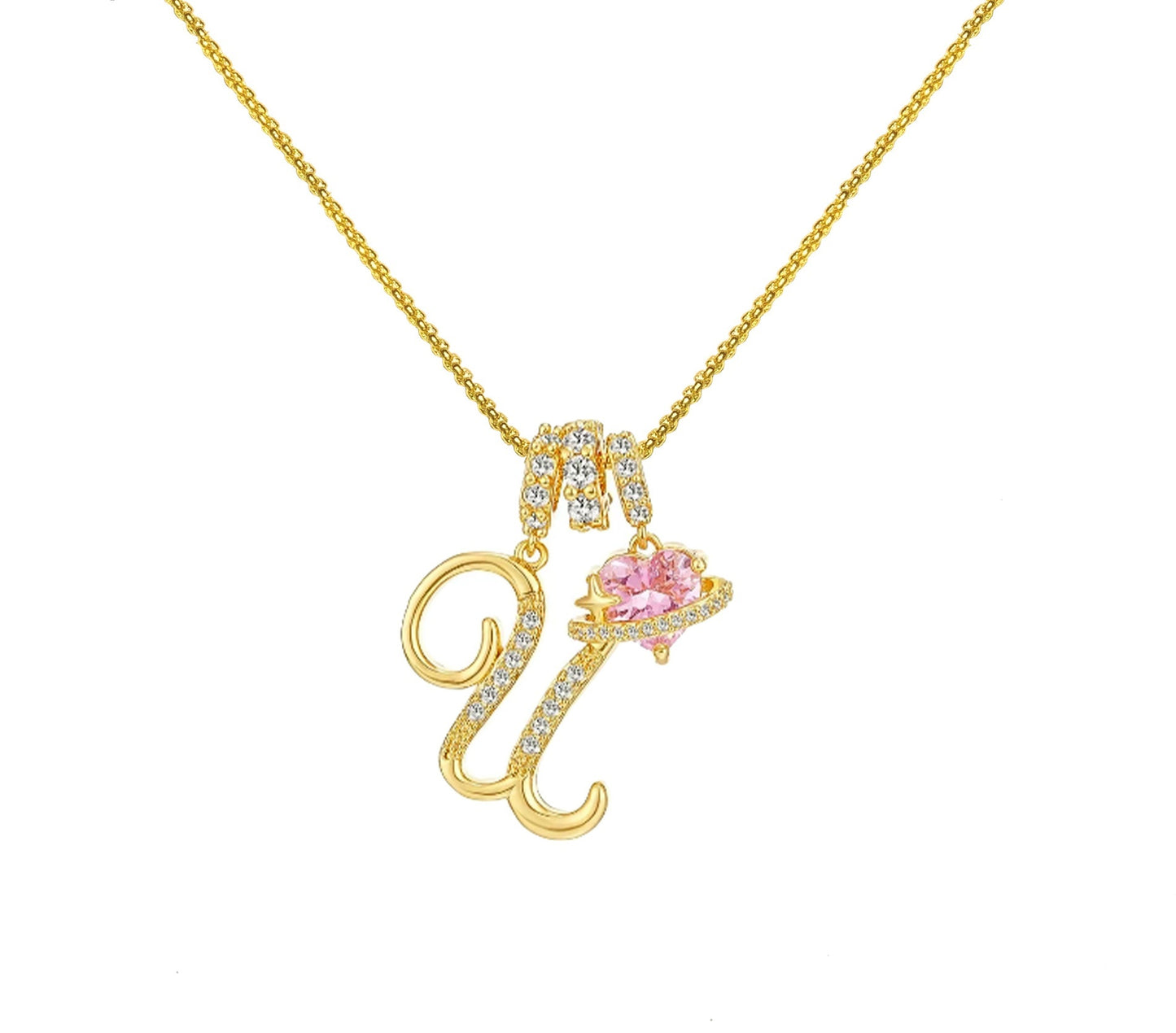 Dopamine 26 English Letter Necklace Copper