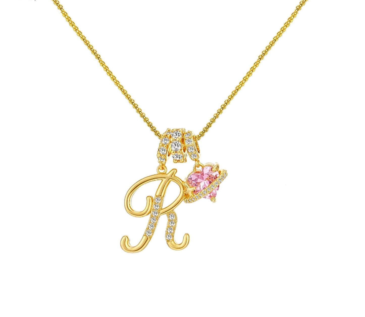 Dopamine 26 English Letter Necklace Copper