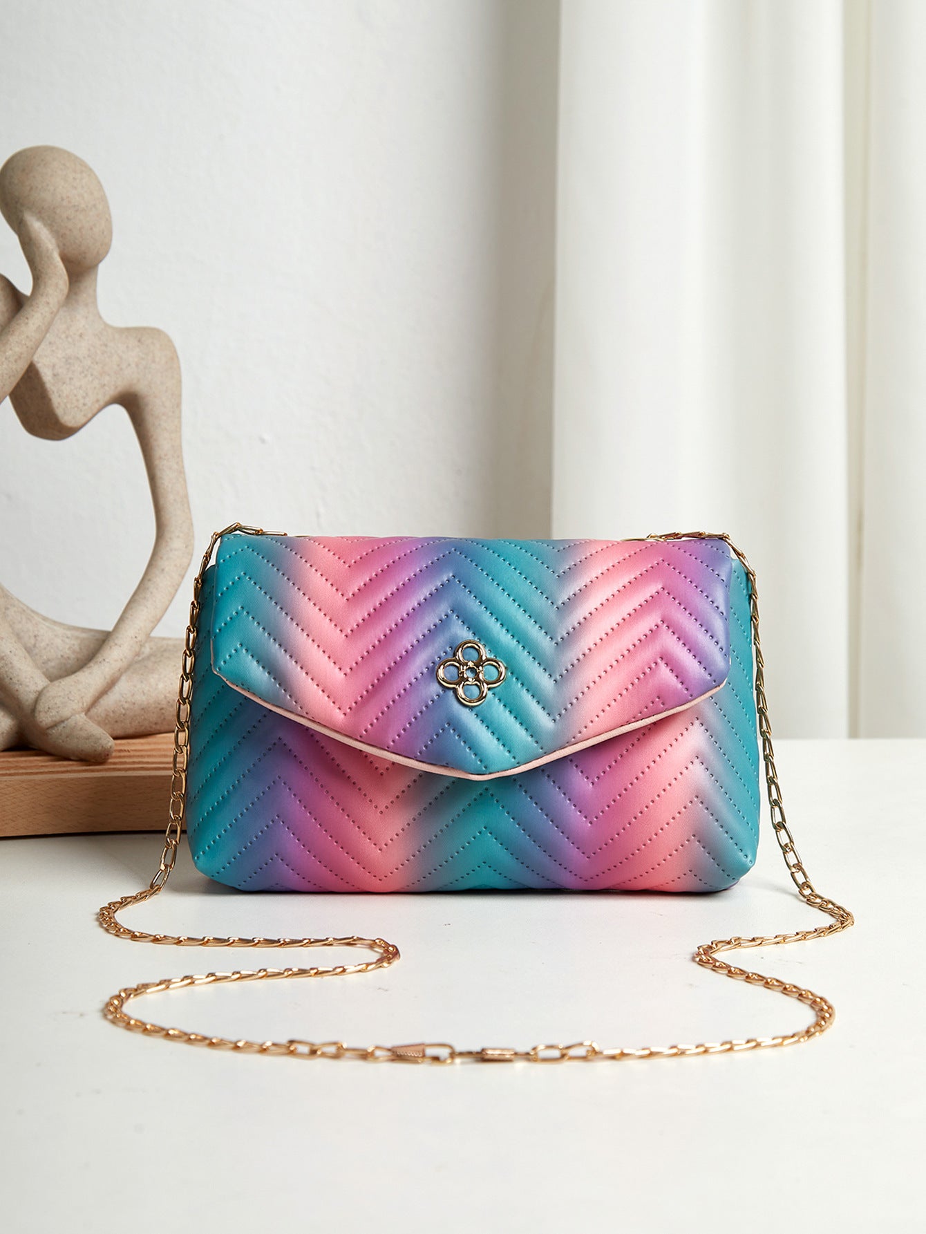 New Contrast Color Polyester Suitable For Portable Travel Lipstick Cosmetics Women's Bag