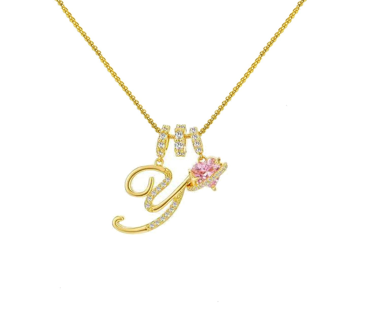 Dopamine 26 English Letter Necklace Copper