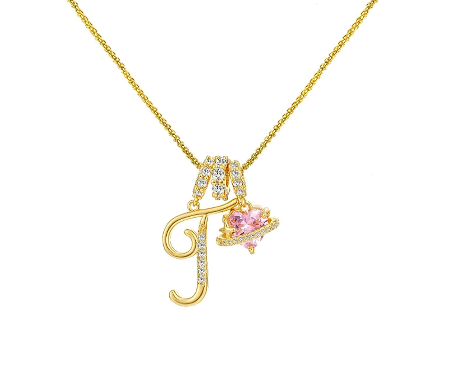 Dopamine 26 English Letter Necklace Copper